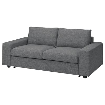 VIMLE grå tygsoffa med elegant, modern design.