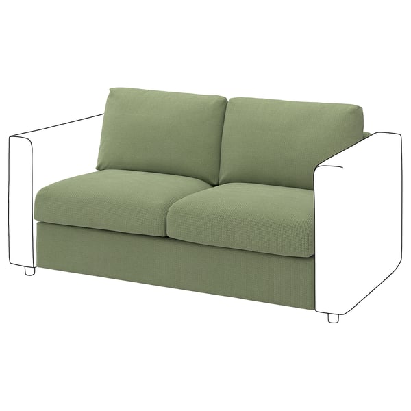 VIMLE 2-sits sektion, Mosshed grågrön