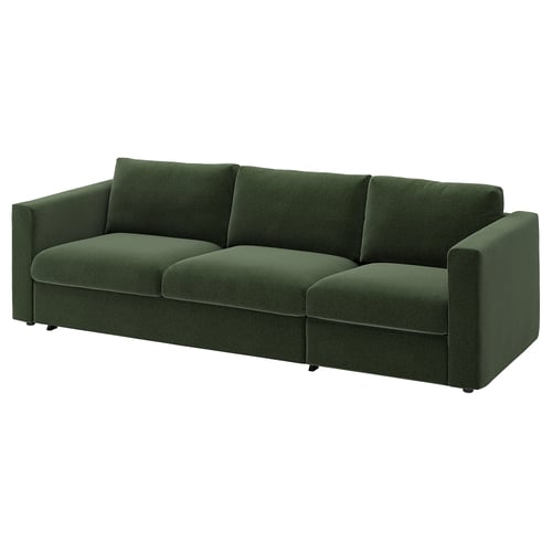 VIMLE 3-sits bäddsoffa, Johanneshov mörkgrön