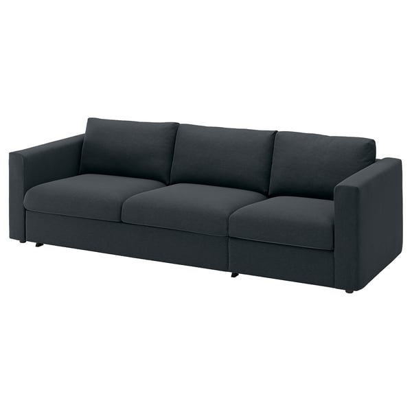 VIMLE 3-sits bäddsoffa, Knäbäck antracit