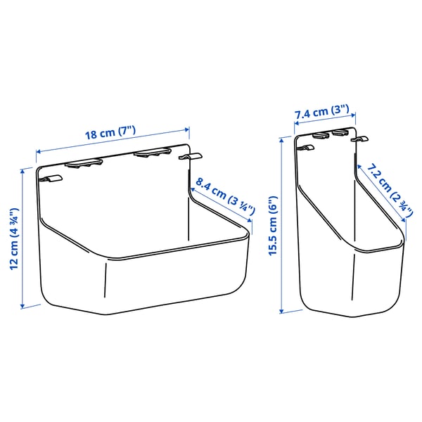 Illustration med mått för produkten: VISSLAÅN.