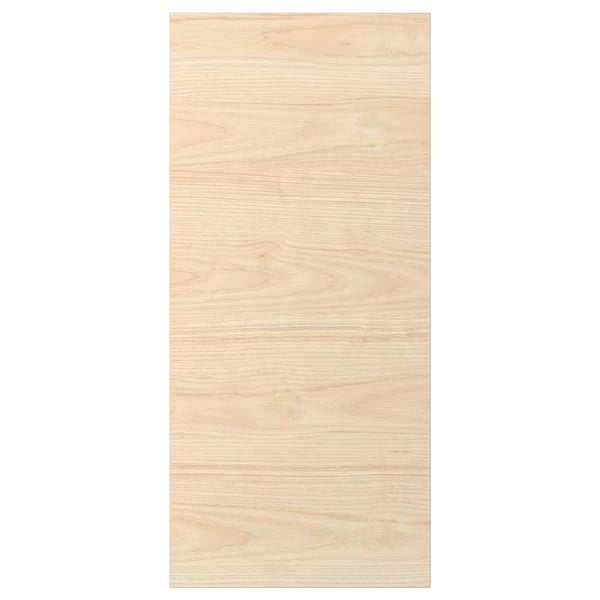 ASKERSUND light ash wood pattern front panel, rectangular, smooth texture, resistant melamine surface.