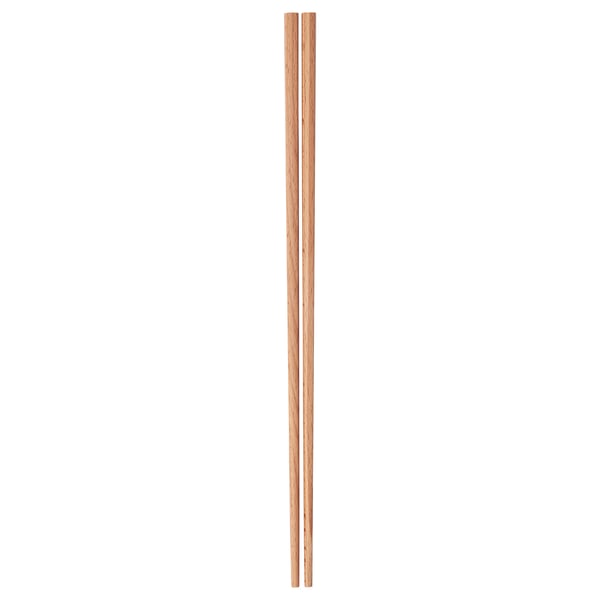 BANDFISK wooden chopsticks, natural colour, beech wood, rectangular shape, simple design.