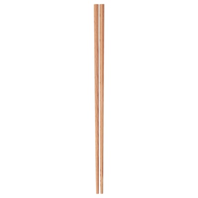 BANDFISK wooden chopsticks, natural colour, beech wood, rectangular shape, simple design.