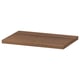 BILLY shelf, brown, rectangular, wooden with smooth finish.