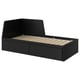 Black FLEKKE day-bed with drawers. Simple, modern design, ideal for small spaces.