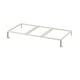 White HÅLLBAR waste sorting frame, metal & plastic, rectangular, simple design.
