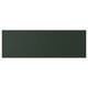 The HAVSTORP, a deep green rectangular panel with smooth edges. Made from acrylic paint and fibreboard, its design is sleek and modern.