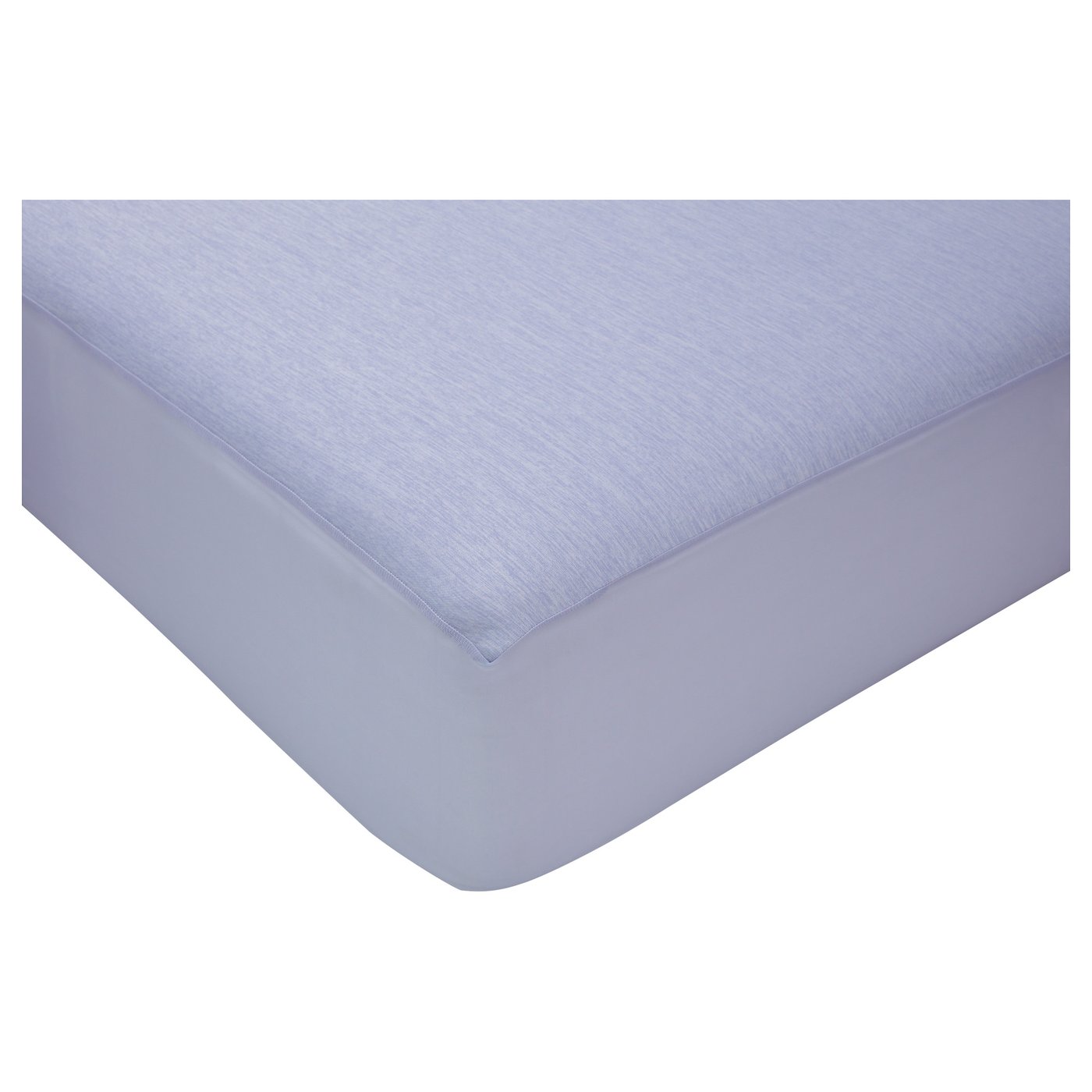 Lavender mattress protector, fits up to 26cm, cool nylon & rayon blend