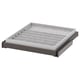 KOMPLEMENT pull-out tray, grey, felt insert, square shape, organiser design.