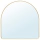 LINDBYN Mirror, gold-colour, 80x80 cm