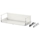 MAXIMERA white drawer with runners, fully extendable, steel and particleboard construction.