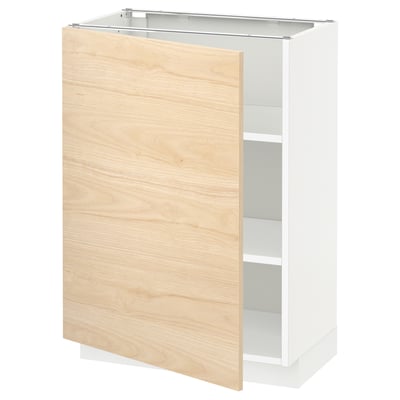 METOD kitchen cabinet - white & light wood.