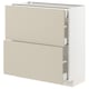 METOD kitchen unit with drawers.