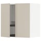 METOD kitchen unit in beige with modern design and adjustable shelf.