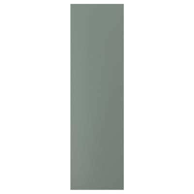 NICKEBO grey-green kitchen cabinet panel, rectangular, smooth texture.