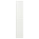 A white OXBERG cabinet door. It is rectangular with a panel design and made from fibreboard and paper foil.