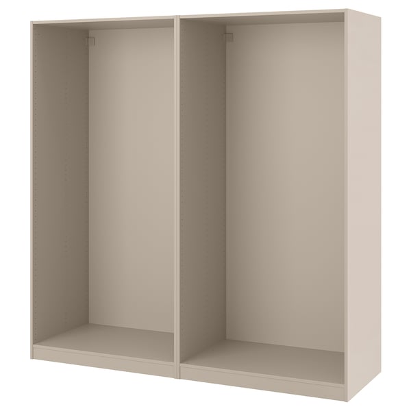 PAX wardrobe frame, beige, rectangular, minimalist design.