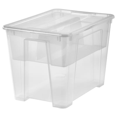 SAMLA Box with insert and lid, 39x28x28 cm/22 l