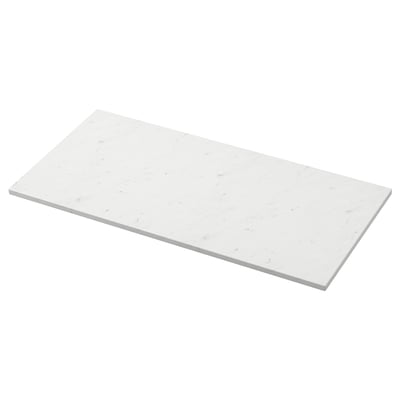 Marble effect bathroom countertop, sleek