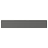 A dark grey VOXTORP cabinet front with sleek, minimalist design and integrated handles.