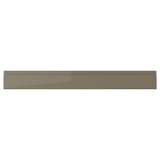 VOXTORP drawer front, dark grey-brown, glossy, rectangular, sleek, modern design with integrated handle.