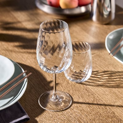 FJÄLLUGGLA Kozarec za vino, prozorno steklo, 49 cl