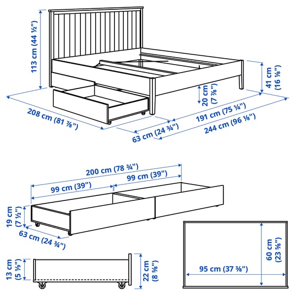 Slika z meritvami za izdelek: GULLABERG.