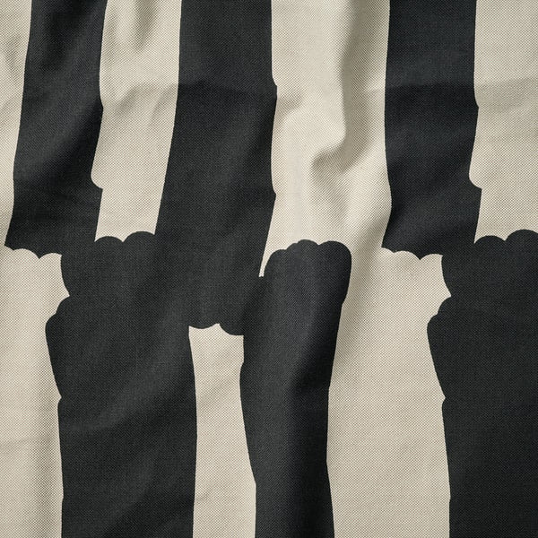 KLIPPAN Prevleka za 2-sedo zofo, Grimsmåla črna/bež