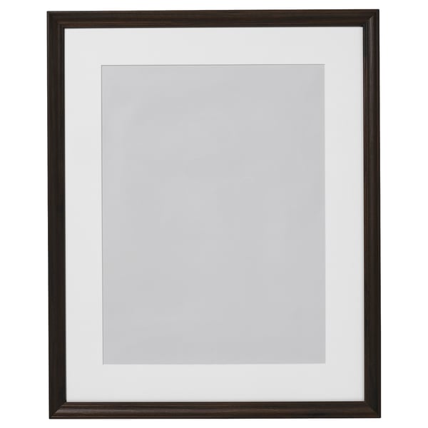 Okvir: KLOTKÖRSBÄR, črni leseni slog, kvadrat, prazen prikaz fotografij.