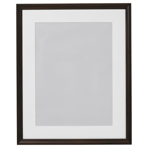 Okvir: KLOTKÖRSBÄR, črni leseni slog, kvadrat, prazen prikaz fotografij.