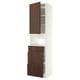 METOD / MAXIMERA Visoka omara za vgrad gspd aparate, bela/Sinarp rjava, 60x60x240 cm
