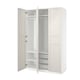 PAX / FLISBERGET Garderobni sestav, bela/krem bela, 150x60x236 cm