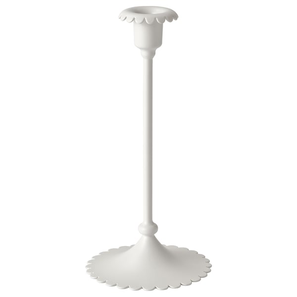 SNÖSISKA Svečnik, krem bela, 25 cm