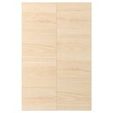 ASKERSUND light ash wood effect doors, sleek and rectangular, feature melamine surfaces, resistant to moisture and scratches.