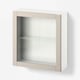 BESTÅ Wall-mounted cabinet combination, white/Sindvik light grey/beige, 60x22x64 cm