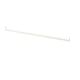 White BOAXEL steel clothes rail with end hooks for easy mounting.