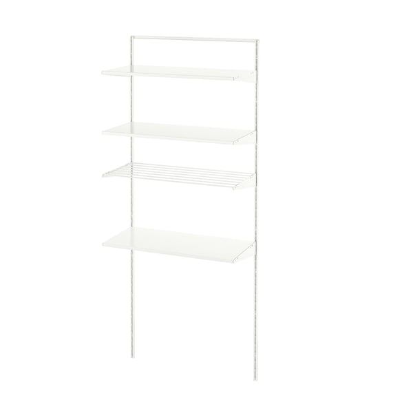 Wall-mounted BOAXEL storage for laundry, modern, functional.