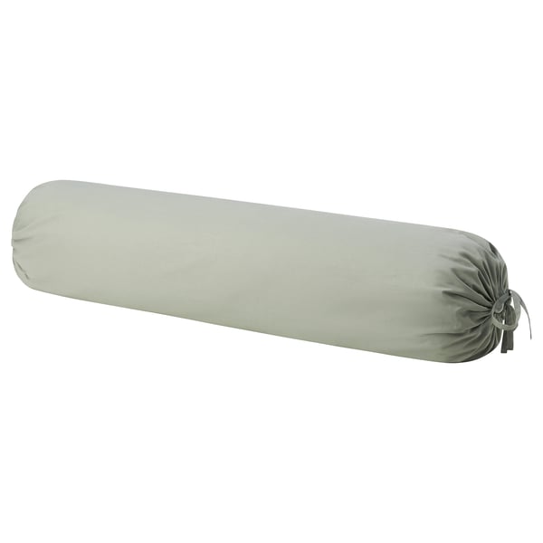 DVALA Bolster case, grey-green, 38x110 cm