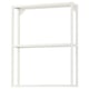ENHET white metal storage frame, 3 shelves, minimalist design.