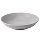 FÄRGKLAR Deep plate, matt light grey, 23 cm