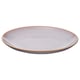 FÄRGKLAR, a simple and elegant dinner plate in lavender with a glossy rim and smooth texture, made of stoneware.