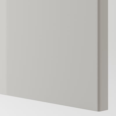 High-quality glossy white door edge, smooth and perfectly curved.