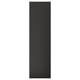 Black rectangular cover panel, sleek, modern design. Made from recycled wood and plastic, matt finish.