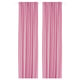 Pink curtains with rod pocket, polyester, privacy, anti-glare.