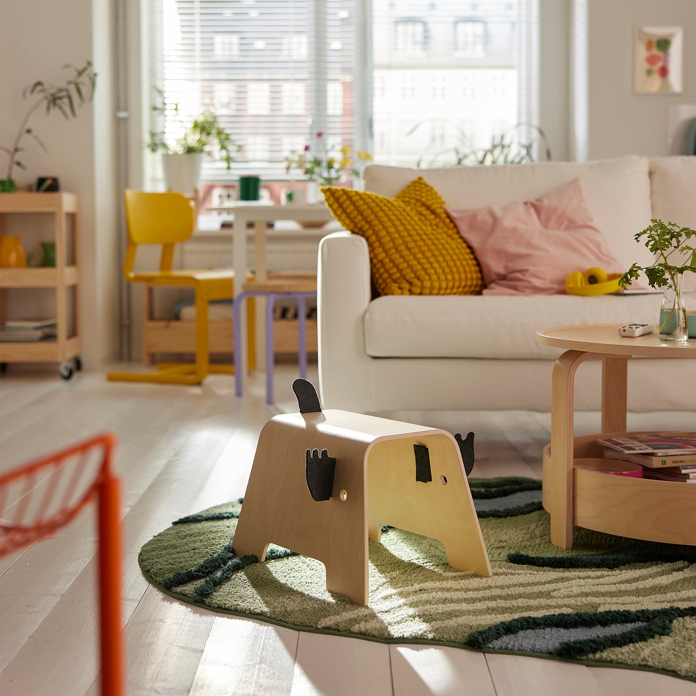GREJSIMOJS Children's stool, moose shaped