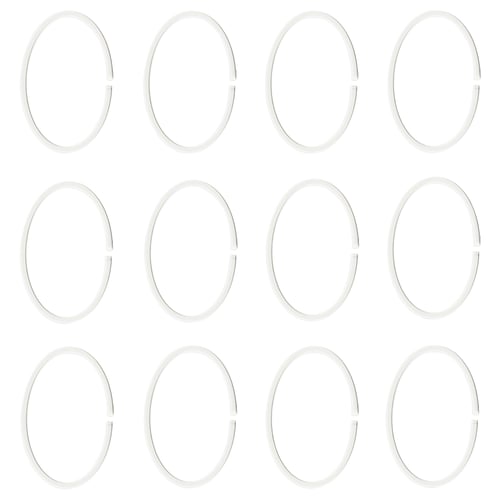 White hassjon hoop rings; neat, minimalist design