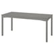 HAUGA rectangular dining table, grey, wood, four legs, simple, traditional design.