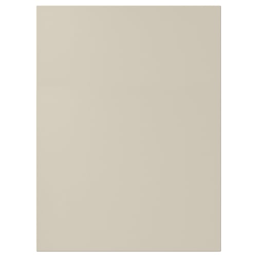 HAVSTORP beige cabinet door, smooth, rectangular, modern.