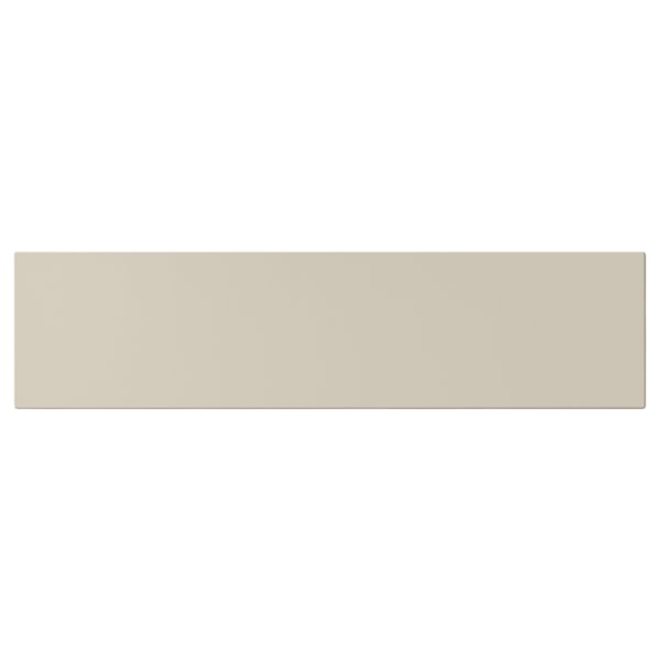 HAVSTORP beige smooth cabinet front, rectangular, modern design.